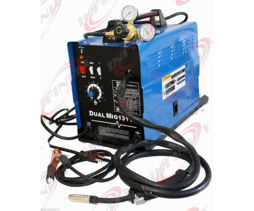  DUAL MIG WELDER 131 GAS / NO GAS 2 WAY WELDING MACHINE 110V AUTO WIRE FEED 